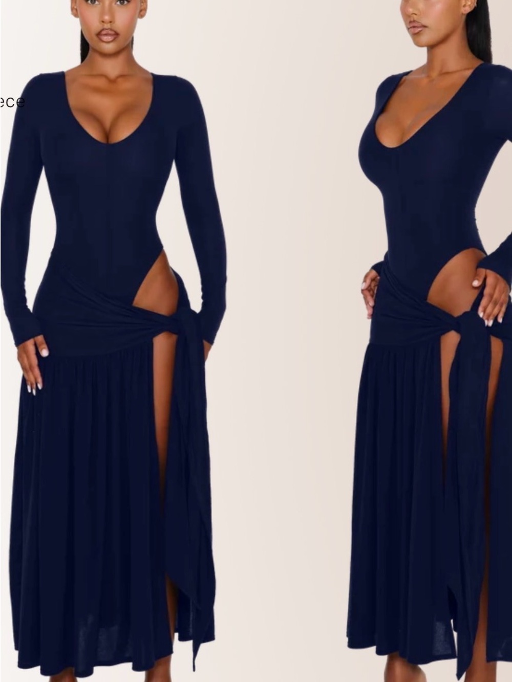 CouCoo Long Sleeve Atacama Dress Deep Space Navy L NWT